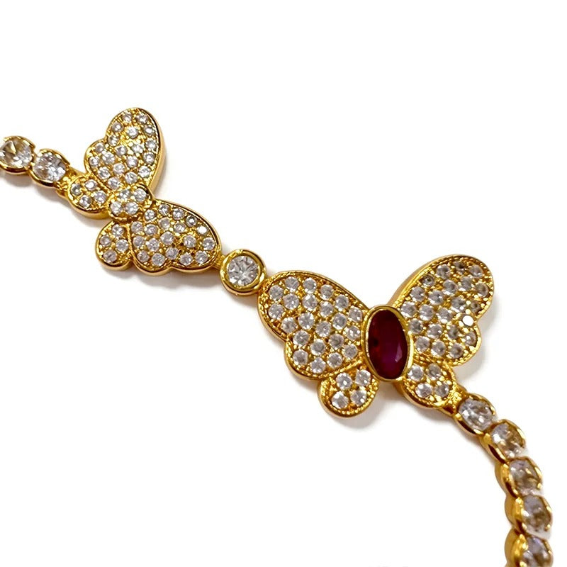 Papillon bracelet worn on the wrist